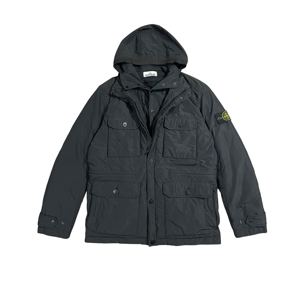 STONE ISLAND MICRO REPS DOWN JACKET BLACK
