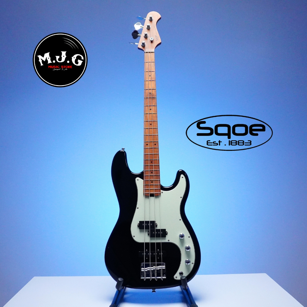 Bass elektrik Sqoe by spain SPJ600 PJ style hitam 4 string