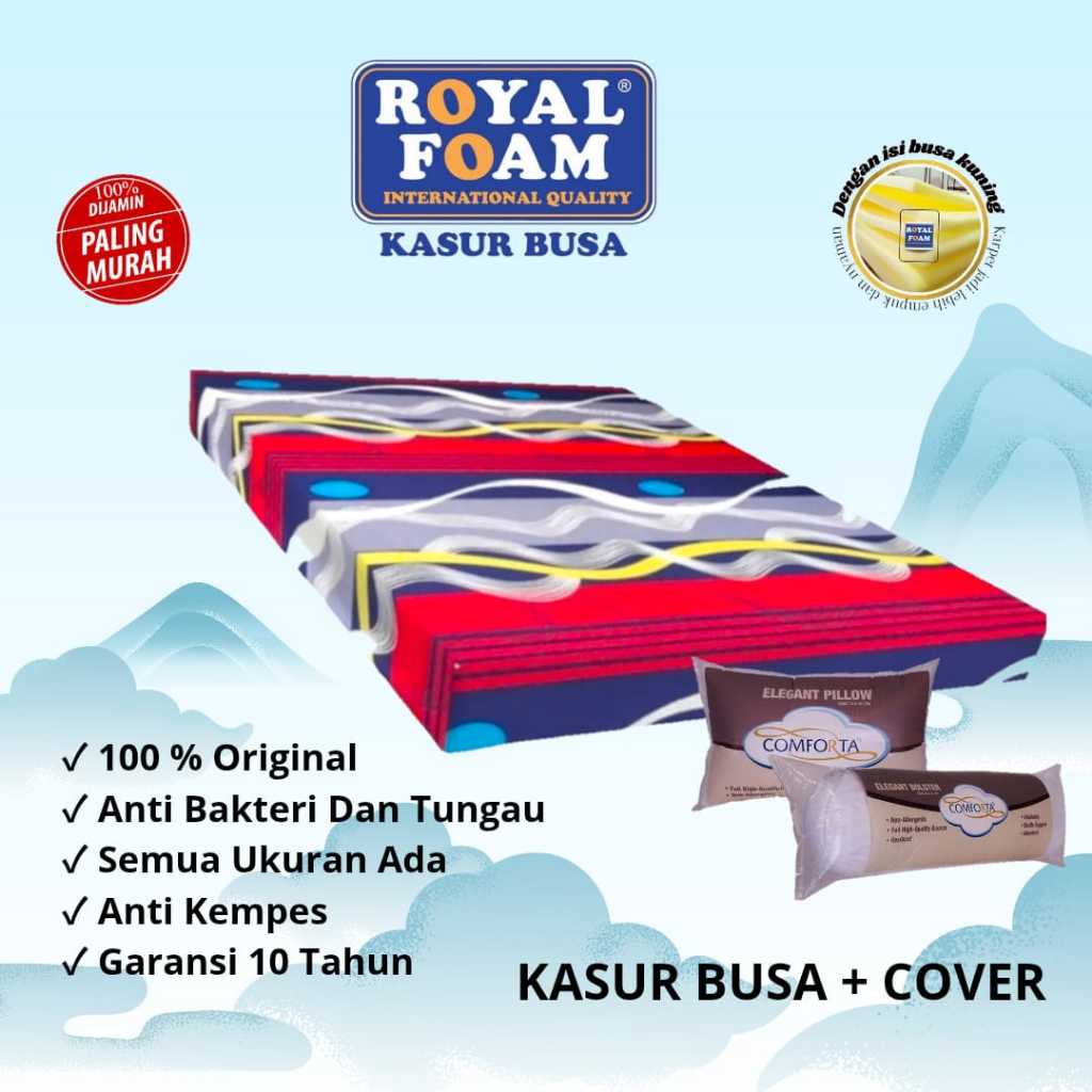 Kasur Busa Royal Foam Semua Ukuran No 1, 2, 3, 4, 5, 6, 7, Jumbo Tebal 30 cm 25 cm 20 cm 15 cm 10 cm