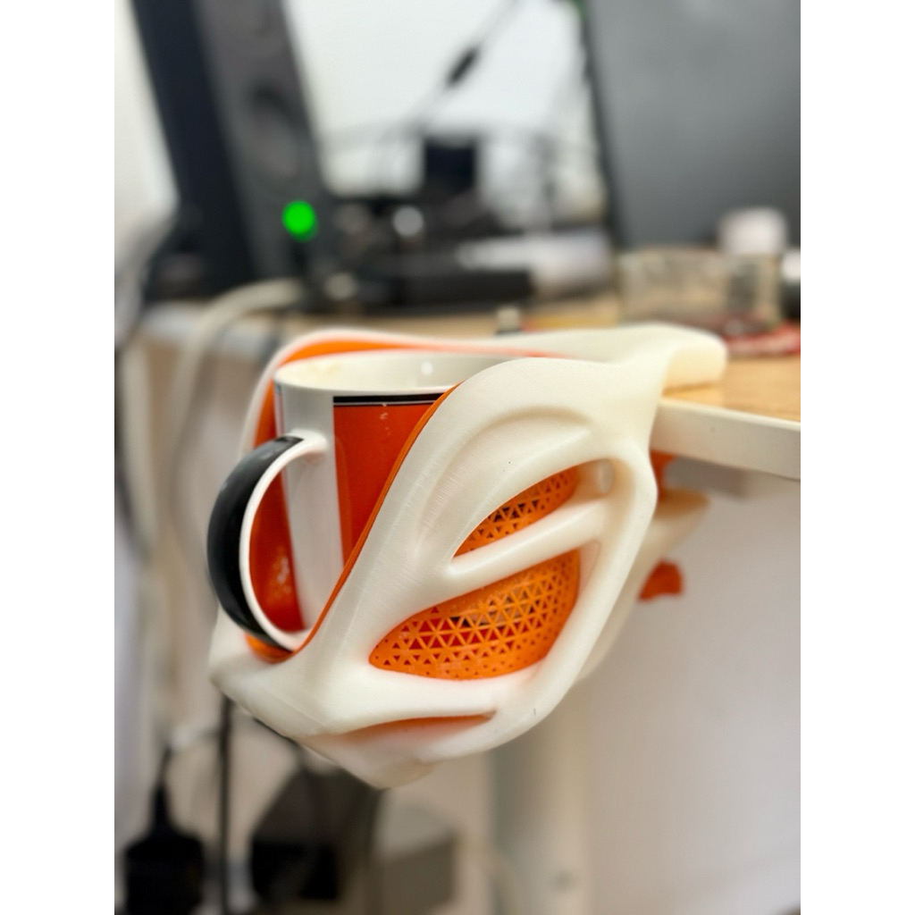 Tempat Gelas dan Mug di Meja Super Keren Cyberpunk Futuristik - Cup Holder Clamp Serbaguna