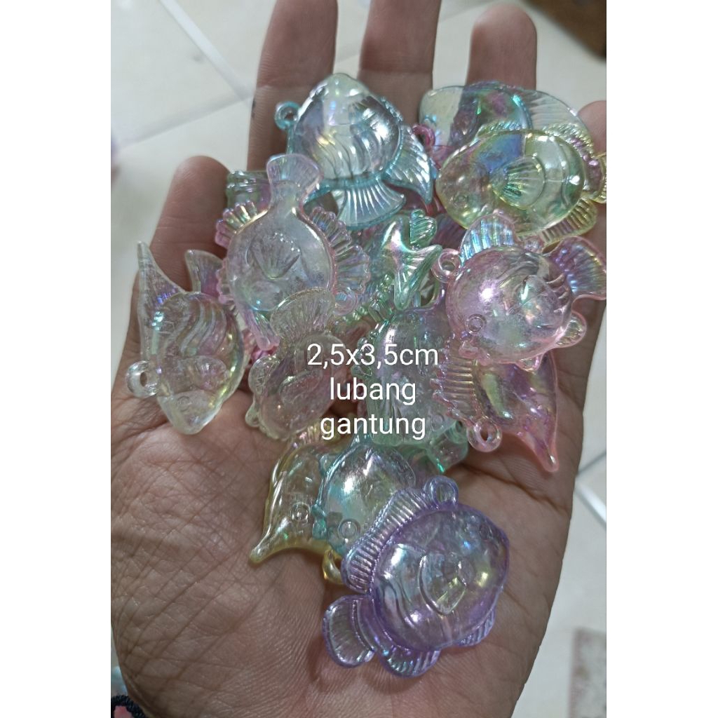 mute manik ikan bening kilap AB ecer 50gram (sa)