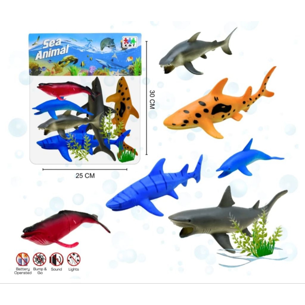 FIGURE Mainan DINOSAURUS Kantong / Dino Figure / Figure Animal Laut / Sea Animal