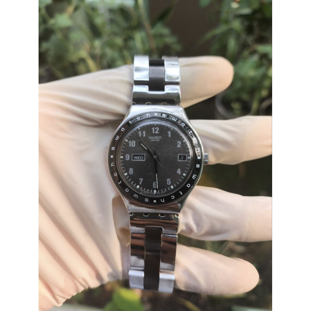 (Harga Net) Jam Tangan Swatch Irony Day Date All Original AG 1999 Fungsi2 Normal Tinggal Pakai