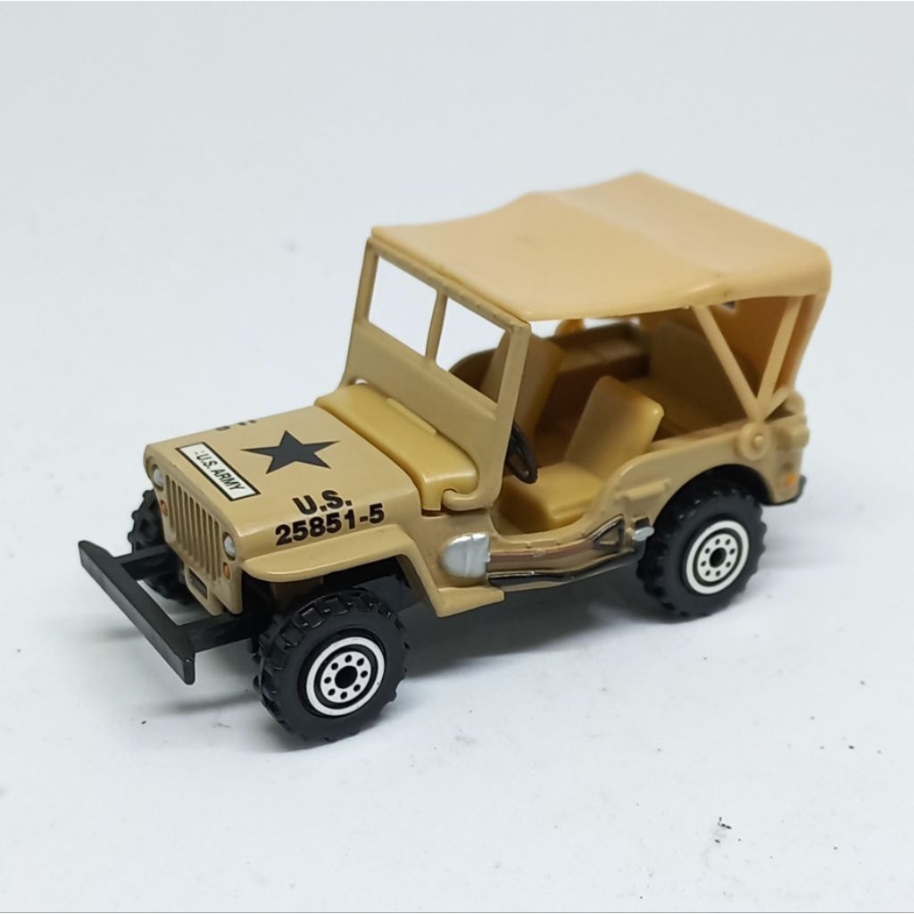 realtoy jeep willys military action city loose diecast (t)
