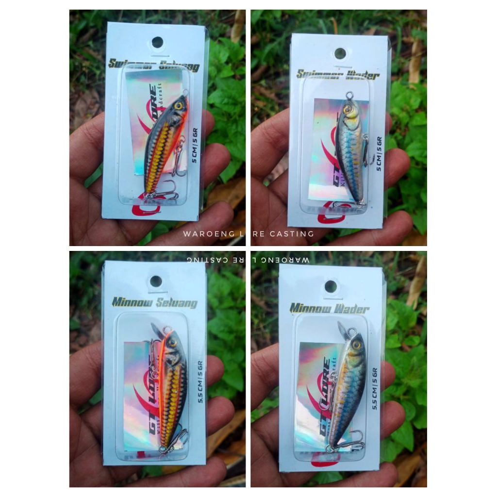 REAL PICT minnow GT LURE umpan casting ikan hampala