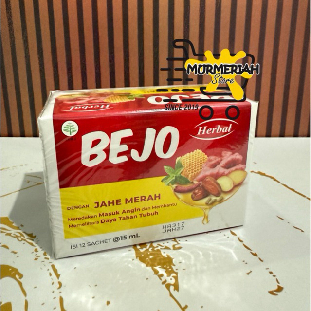 BEJO Masuk Angin + Jahe Merah isi 12 sachet