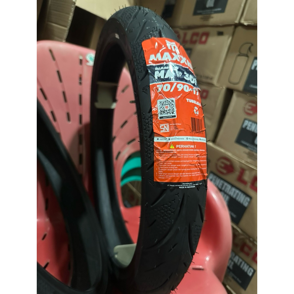 BAN LUAR TUBLES MAXXIS DIAMOND NEW 70/90- RING 17 MA3D-i