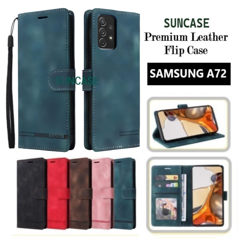 Case SAMSUNG A72 flip wallet case standing flip cover Handphone