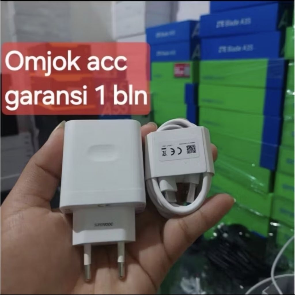 Charger Realme C71 Original copotan bawaan Tipe C 45W