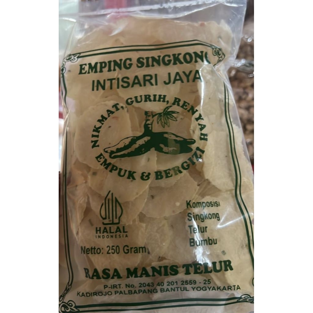 Oleh Oleh Khas Bantul Yk - Emping Singkong 250gr