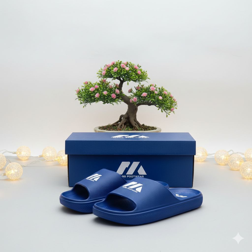 Sandal Selop Pria Full karet tanpa sambungan Sandal slip on pria