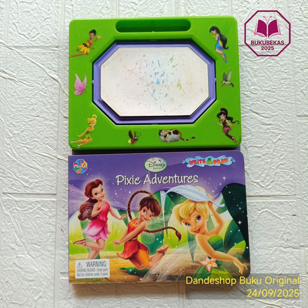 Disney Fairies Pixie Adventures Write & Draw by Phidal - Buku Cerita Anak Bekas Preloved BAHASA INGG