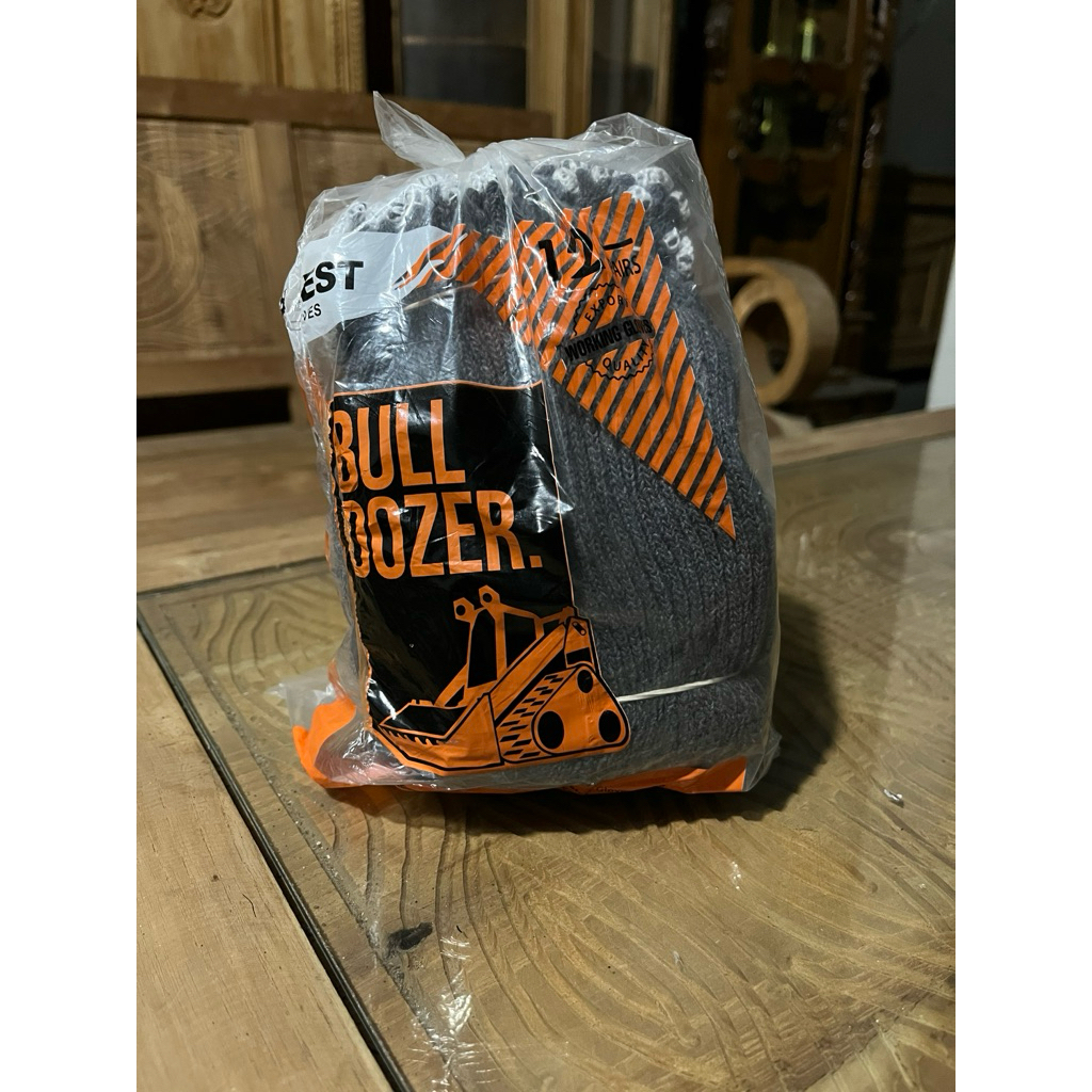Sarung tangan bull dozer/sarung tangan rajut pendek/sarung tangan kebun (psg)