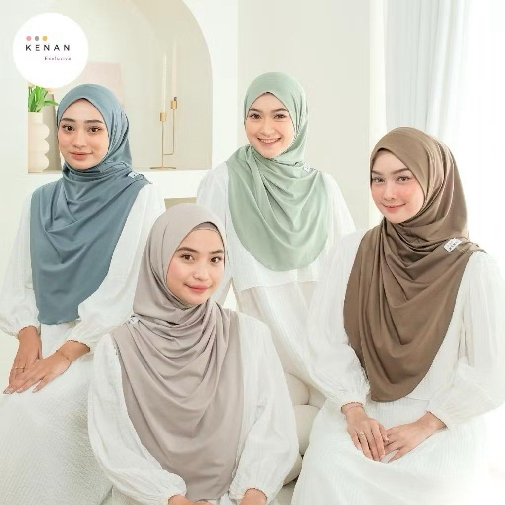 Hijab Instan Jisoo by Kenan ukuran (L)– Bahan Adem, Praktis, dan Stylish