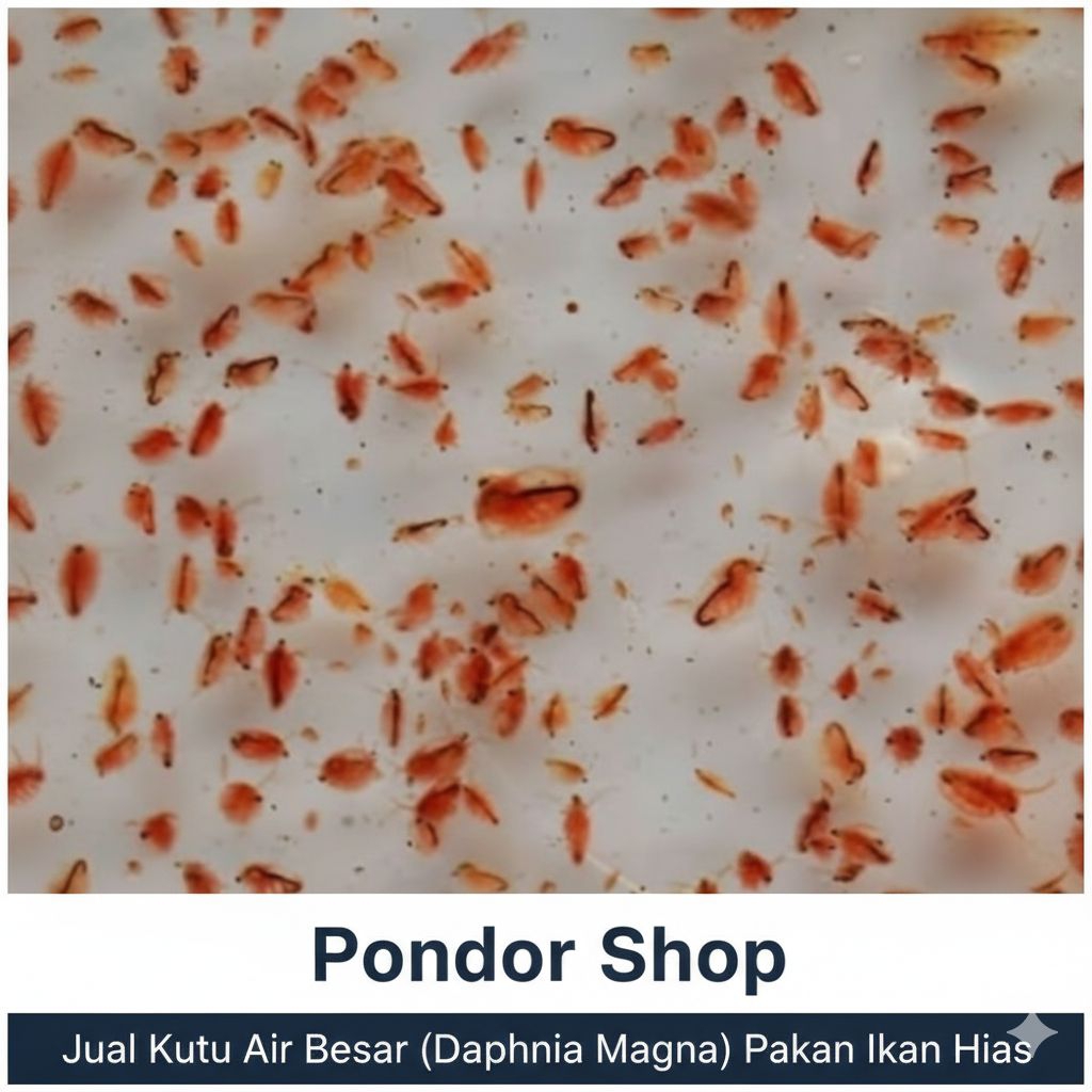 Daphnia Magna/Kutu Air Besar Hidup – Pakan Ikan Cupang, Guppy, Louhan, Predator Dll