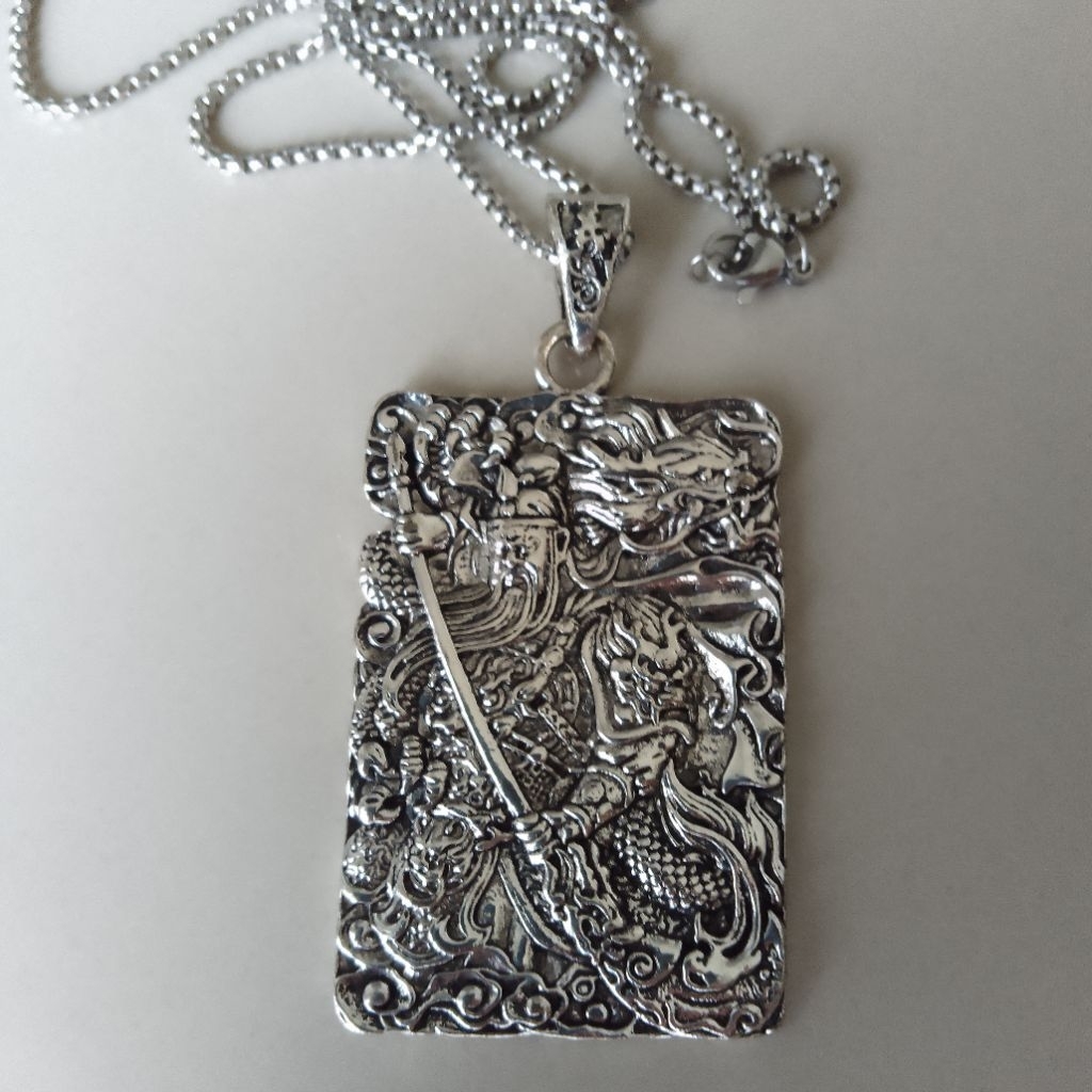 Kalung Liontin Titanium Guan Yu
