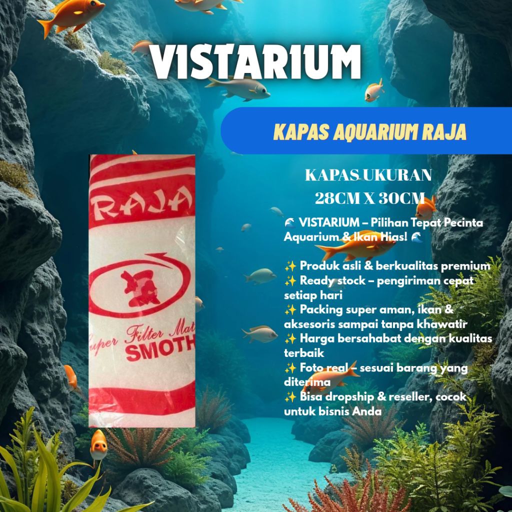 Kapas filter aquarium kecil RAJA kapas busa filter aquarium aksesoris aquarium