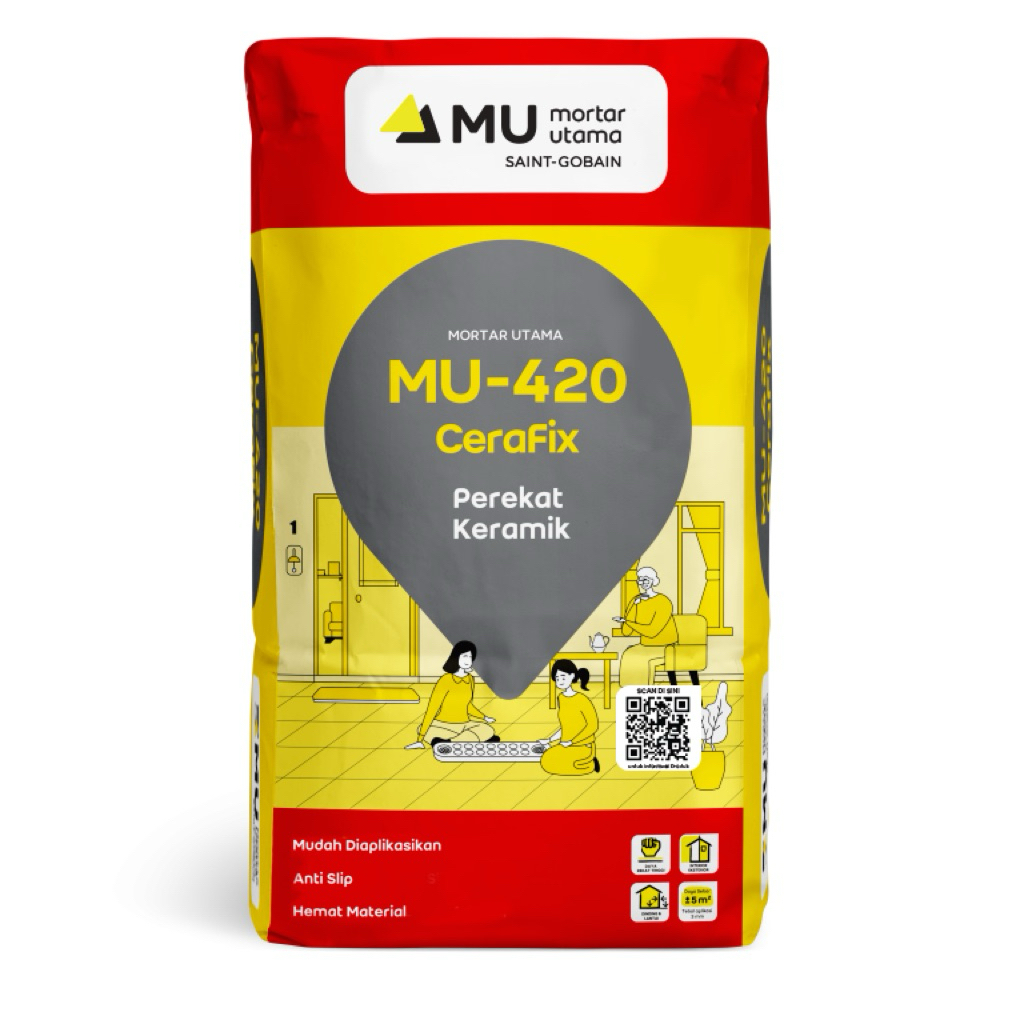 ( INSTANT) MU 420 Mortar Utama 420 / Semen Perekat Mortar  / Semen perekat keramik