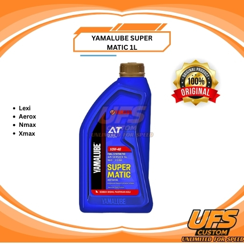 Oli Yamalube Super Matic 1L Original Yamaha | Oli Motor Matic Full Synthetic