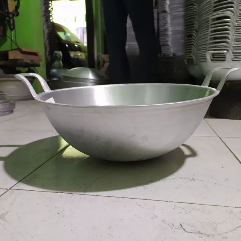 Wajan Penggorengan 26 30 35 40 cm Aluminium / Wajan Aluminium Jawa Maspion / Wajan Kuali Wok