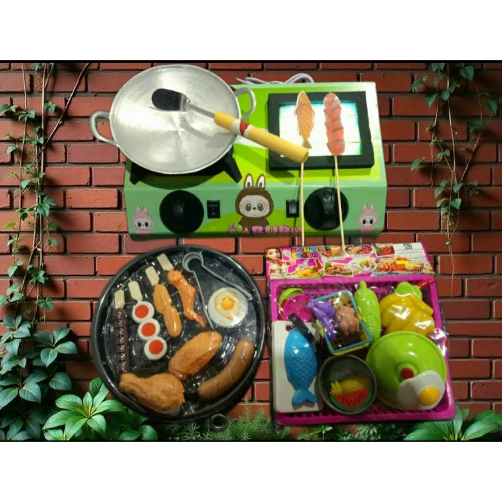 Mainan kompor LED anak bisa nyala