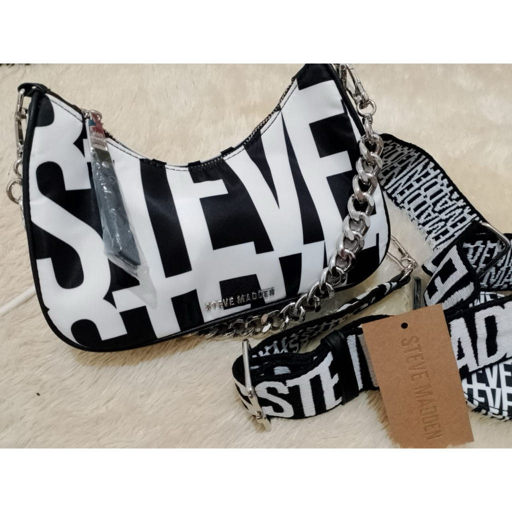 Steve Madden BVISUAL Women's Crossbody Bag- Black - Black