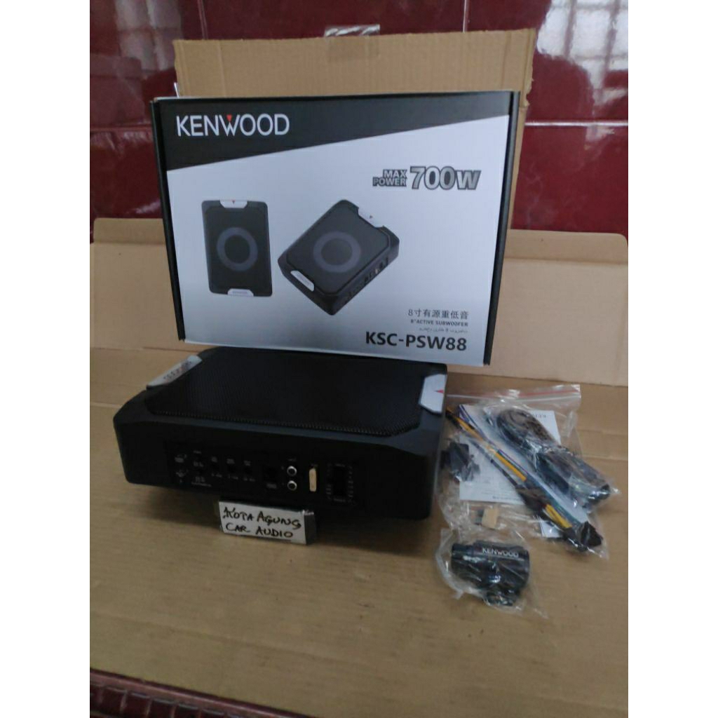 KENWOOD KSC-PSW88 Active Subwoofer 700W with cable remote control