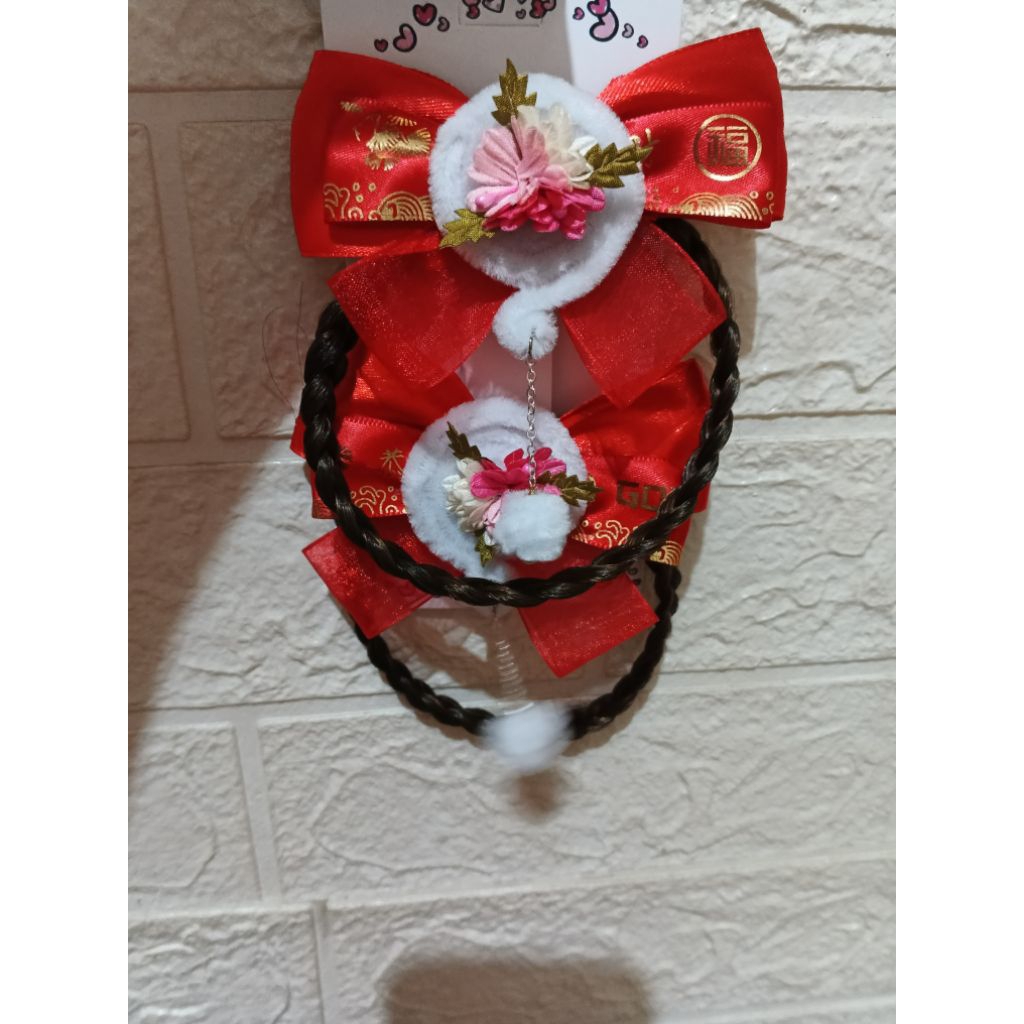 Jepit rambut anak / pita anak / pita rambut anak /pita merah / jepit rambut  merah