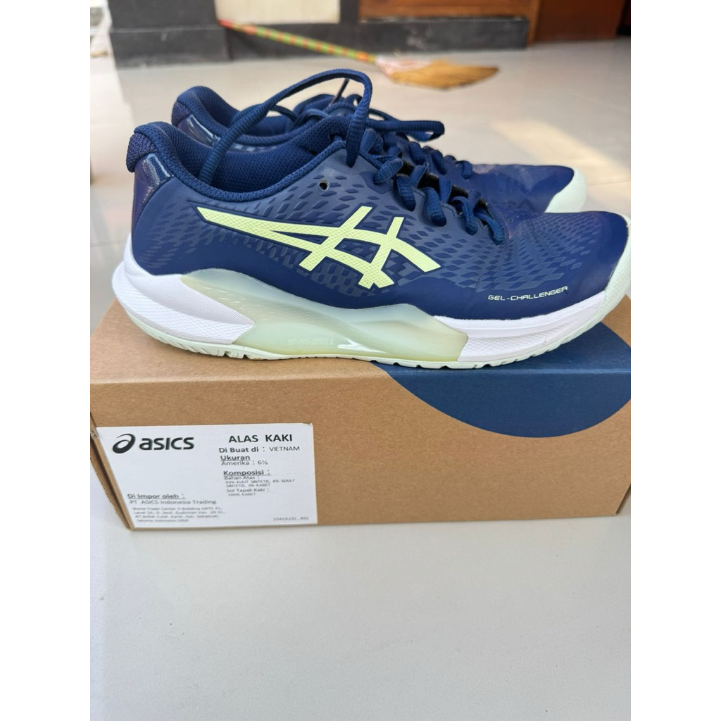 ASICS GEL CHALLENGER WOMEN WANITA sepatu tenis bekas preloved size 37,5