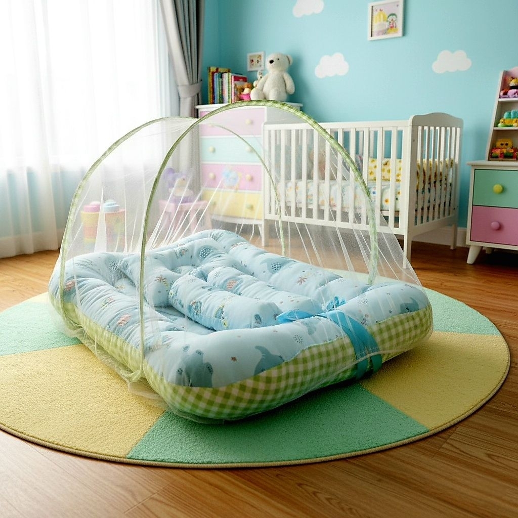 Kasur bayi,set kasur bayi kelambu,set kasur bayi lengkap,kasur bayi jumbo,kasur bayi