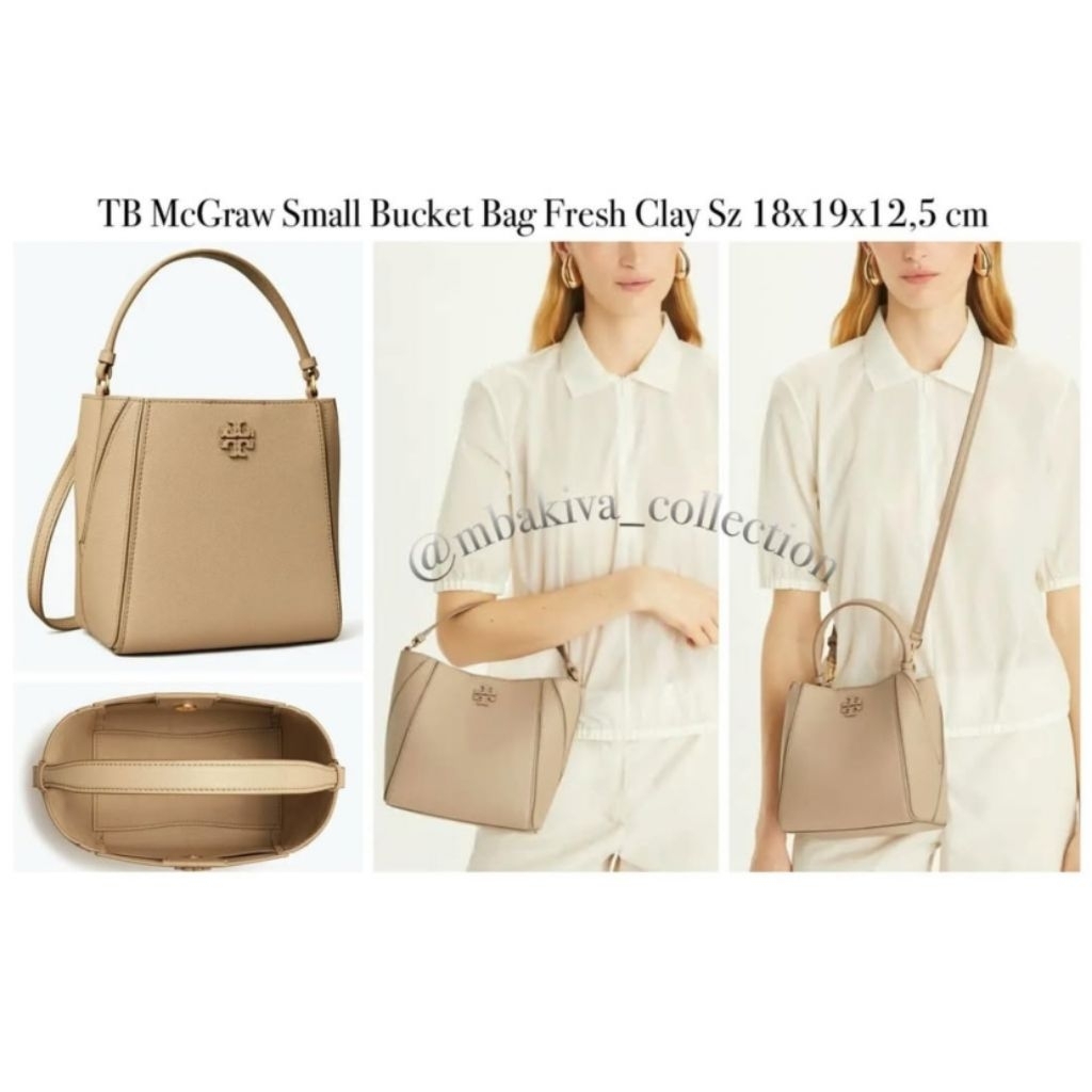 TB McGraw Small Bucket Bag Fresh Clay