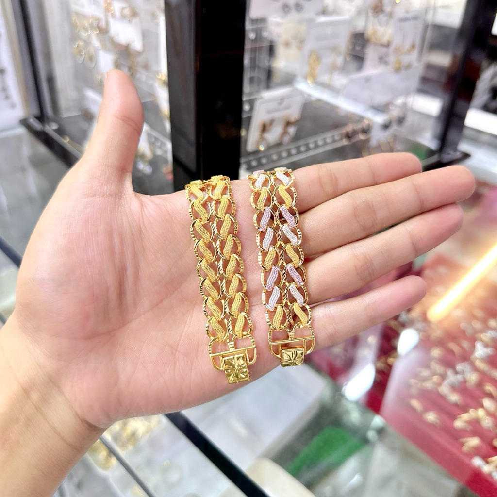 Gelang Rantai Lipan Garis Lurus Xuping Titanium Jewelry Wanita Dewasa Remaja Trend Elegan Fleksibel 