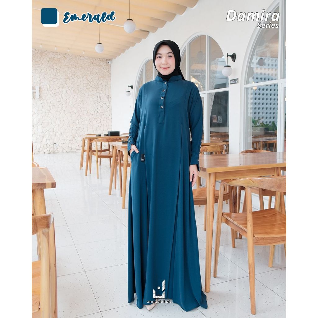 Annasihah Gamis DAMIRA Terbaru Gamis Anti Uv Gak Bikin Gerah Gamis Annasihah Kekinian