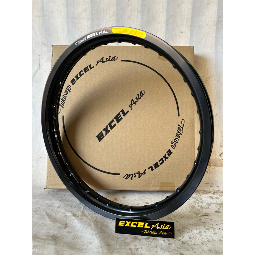 VELG TAKASAGO EXCEL ASIA VELG EXCEL TEA HITAM GLOSSY GILAP RING17&RING18 120,140,160, 185 XTRA LIVE