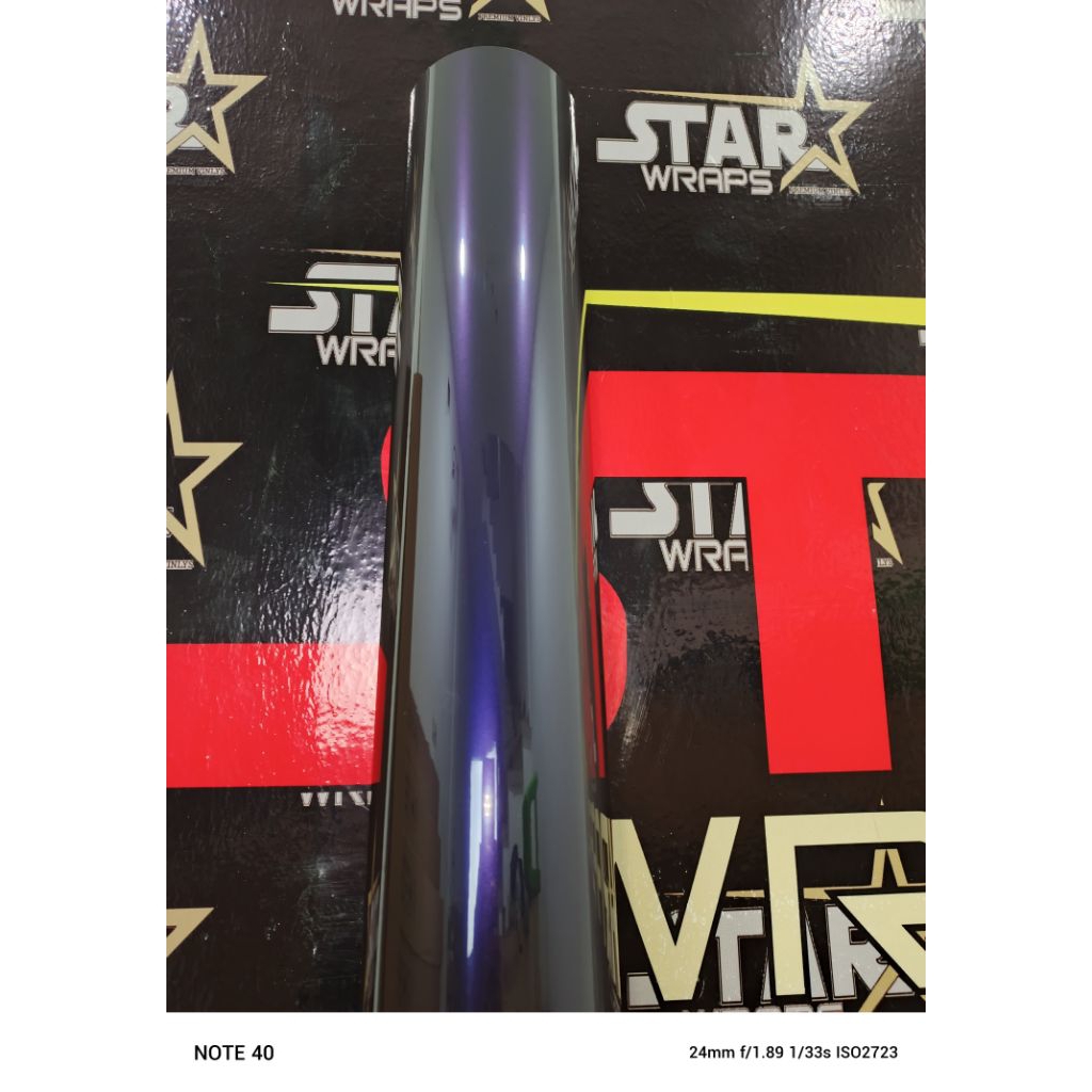 stiker motor/mobil moonlight ungu/midnight purple, hitam lambayung ungu