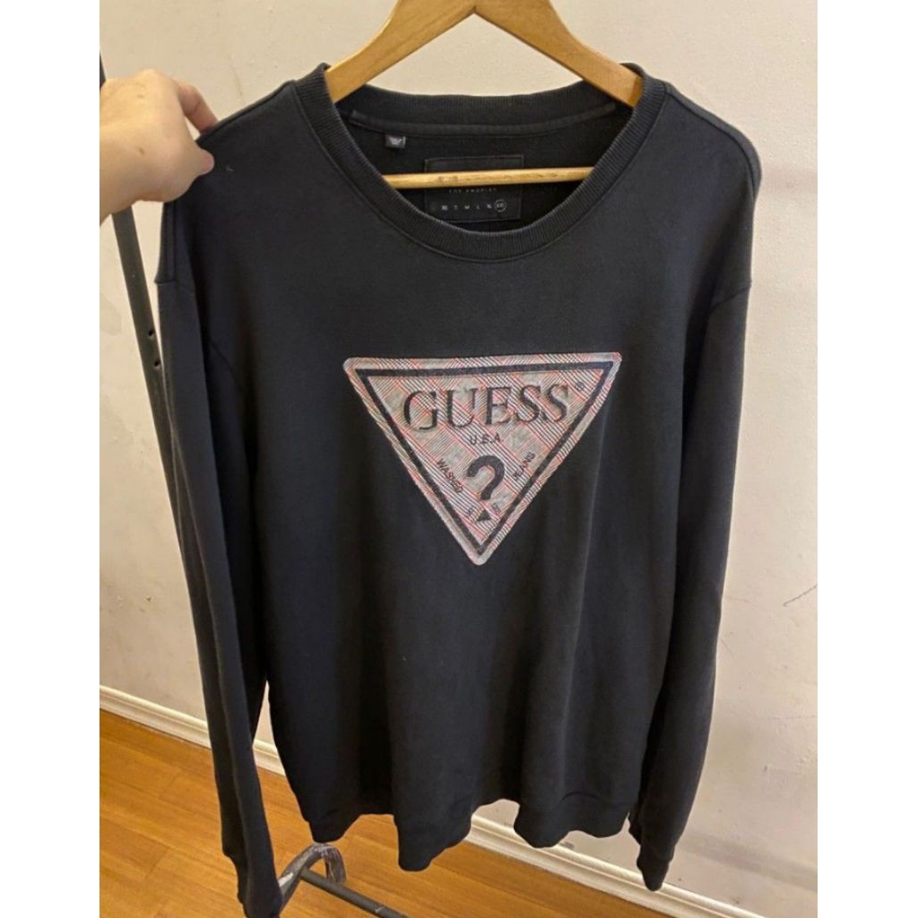 Crewneck CN Guess Triangle Big Logo Second Original