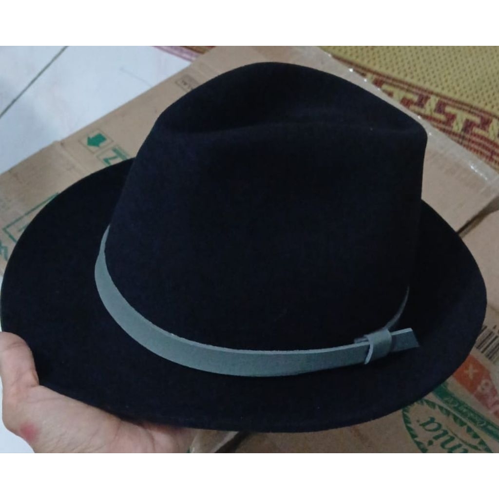 Topi fedora topi laken fedora topi laken wol topi laken asli topi laken topi pria topi wanita