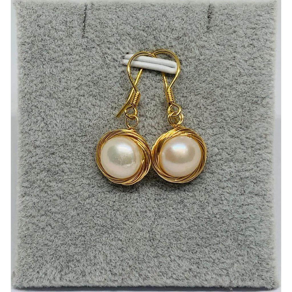 Giwang mutiara asli lombok