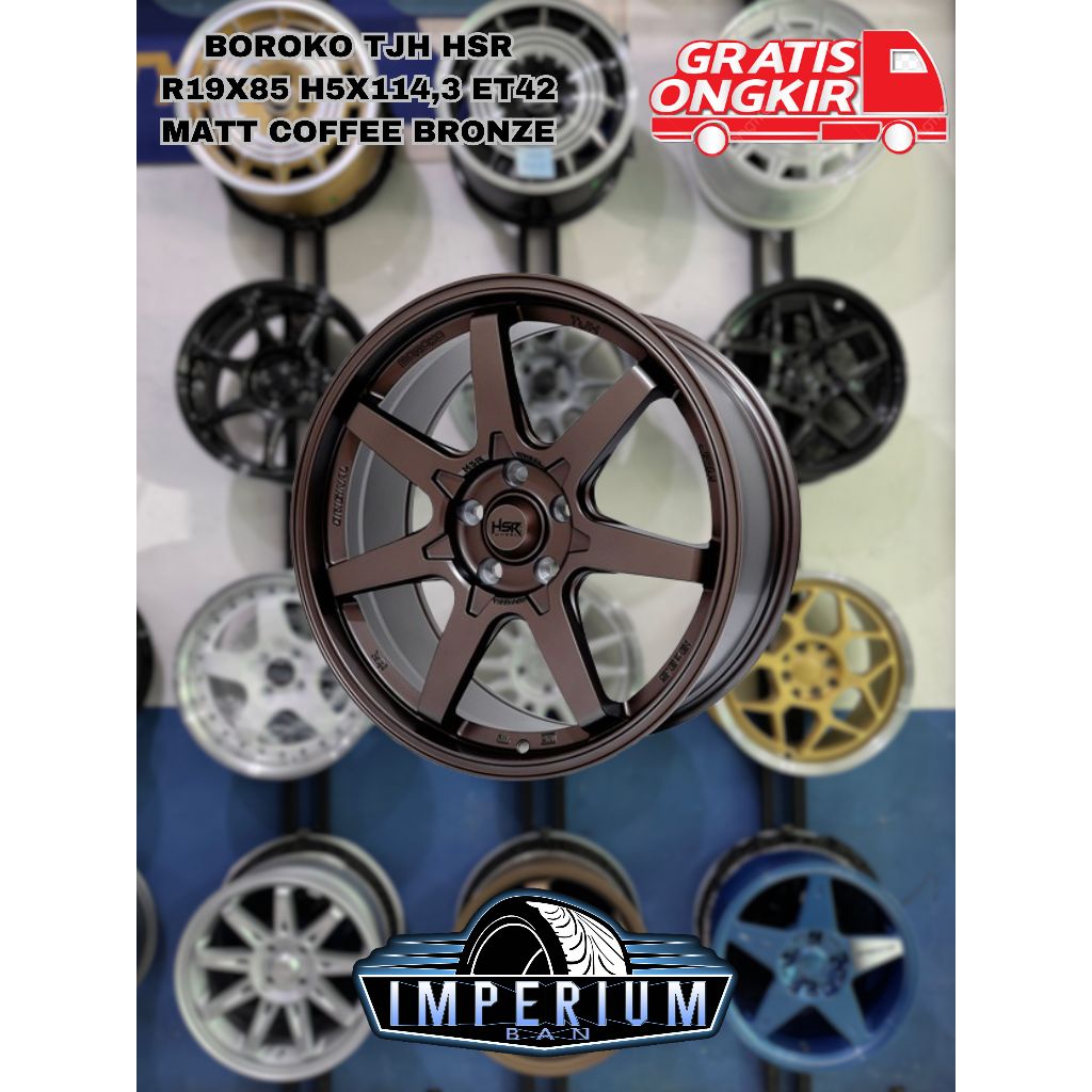 Pelek Mobil Crv Hrv Innova Landrover Kuda Luxio Hiace Voxxi Palisade Xpander Merk Hsr Boroko Tjh R19