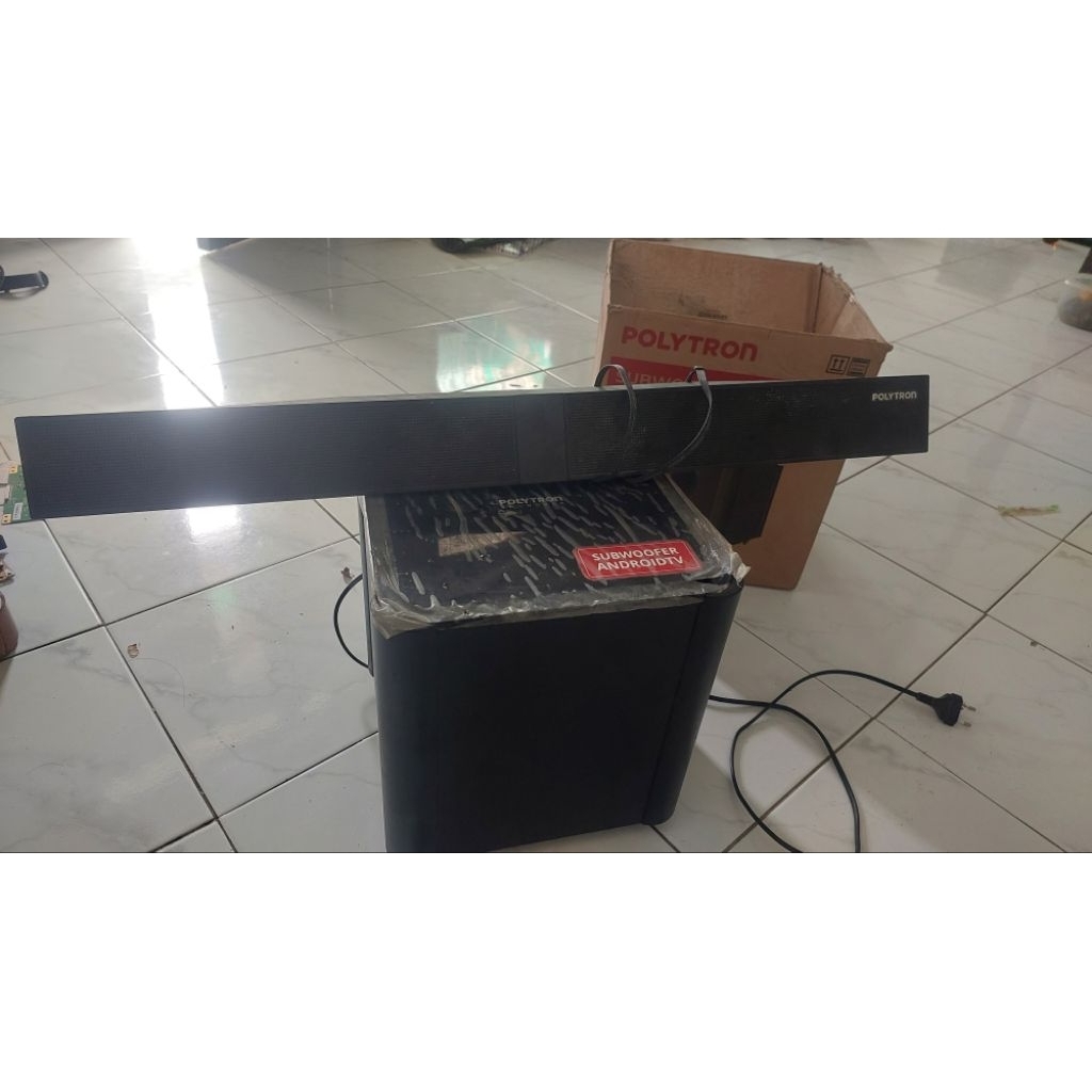 SOUNDBAR POLYTRON - SUBWOOFER POLYTRON AKTIF 32INCH - 43INCH