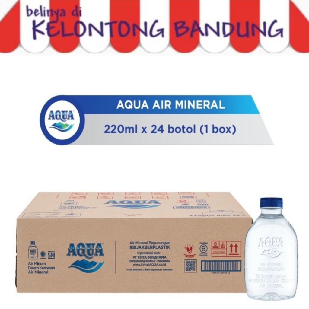 Aqua cube botol mini 220 ml