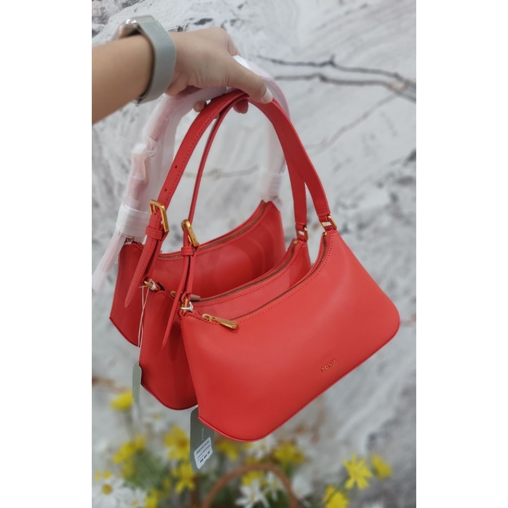 BAG HOBO ORANGE BONIA ORIGINAL