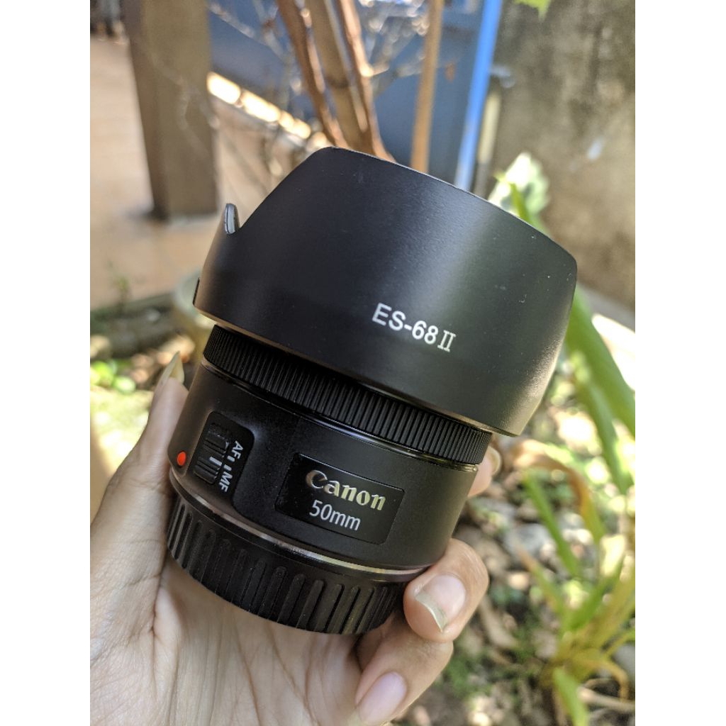 Lensa Fix Canon EF 50mm F1.8 STM Second Like New