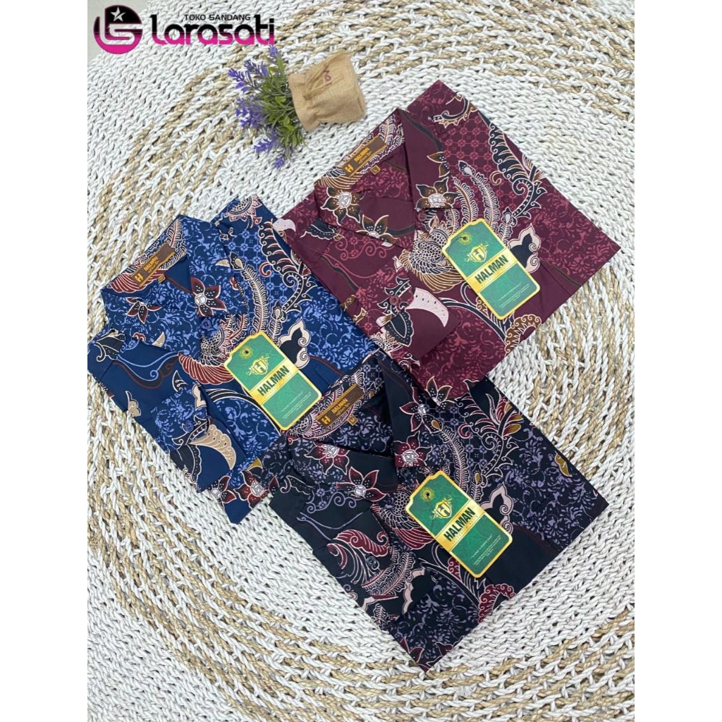 Kemeja batik pria HALMAN/kemeja kekinian/batik terbaru/