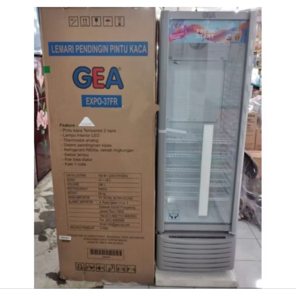 SHOWCASE GEA 4 RAK EXPO30FR GARANSI RESMI 5 TAHUN