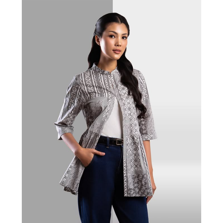 Batik Keris Outer Lengan 3/4 Motif Keris Maneka Warna