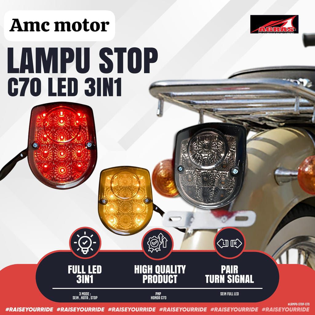 lampu stop c70 led
