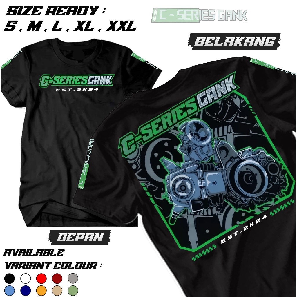 Kaos C Series Gank V2 / Baju T-shirt Distro C-Series Gank Est 2K24 / Pakaian pria wanita - Kaos Mura