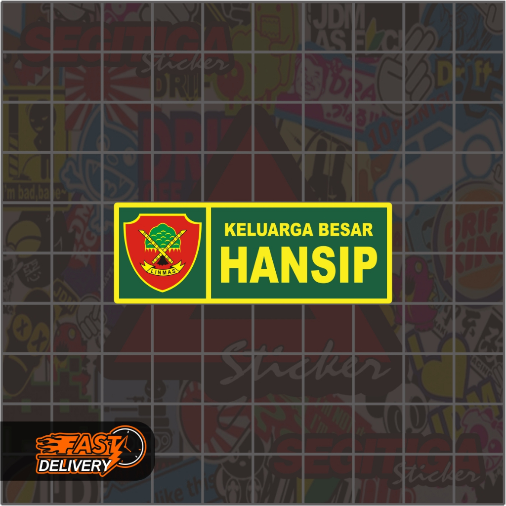 Sticker Keluarga Besar Hansip Ukuran 5.5 x 2 Cm