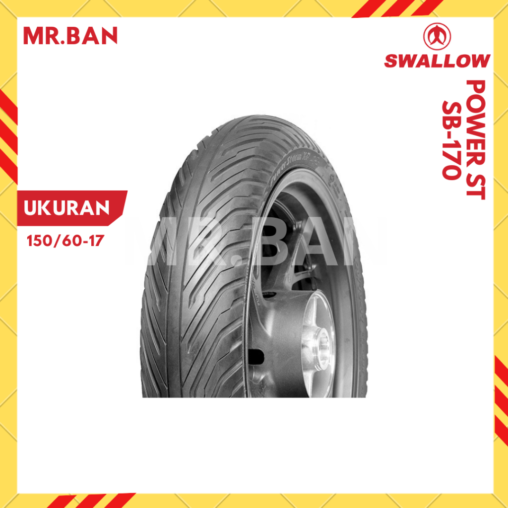 BAN MOTOR POWER ST SB-170 RING 17 SWALLOW TUBELESS 150/60